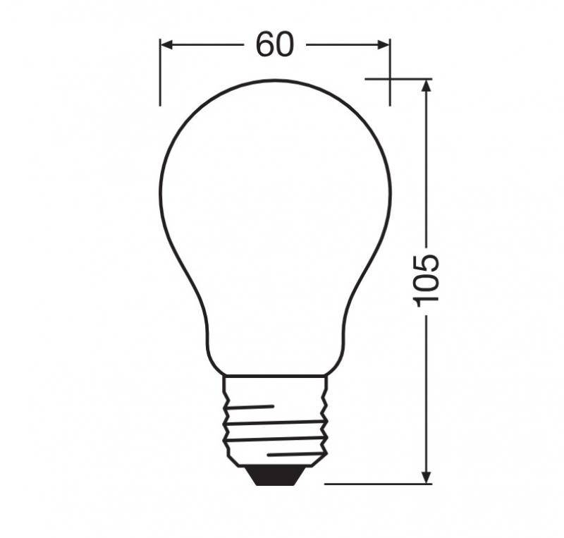 Ledvance E27 Retrofit CLASSIC LED Lampe matt 3.4W wie 40W 2700K warmweiß