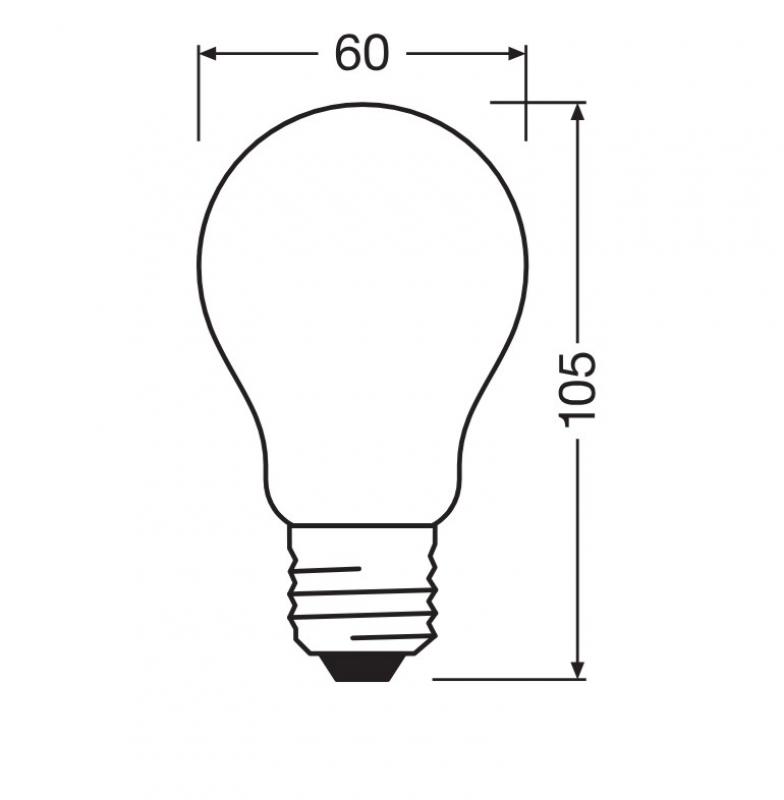 OSRAM E27 LED Leuchtmittel Star Classic A 15 matt 1W wie 15W angenehm warmweißes Licht