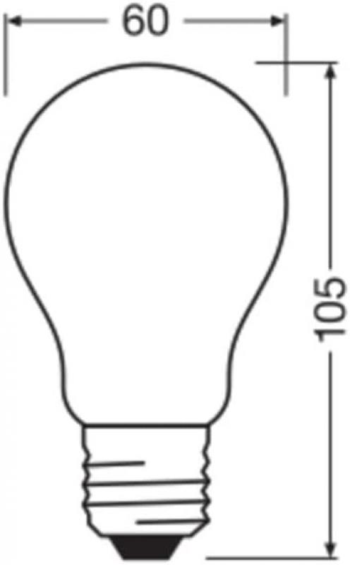 OSRAM E27 LED Lampe Star Classic A 25 matt 1.8W wie 25W für eine warmweiße Beleuchtung