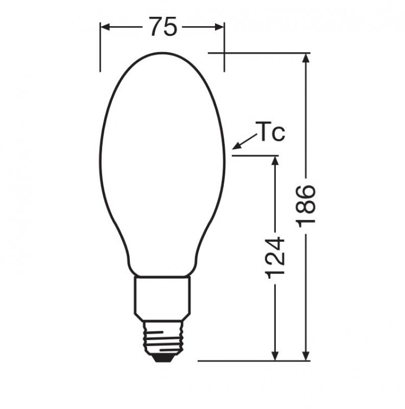 Ledvance E27 LED Straßenlampe HQL 1800lm 9,7W wie 50W 827 2700K warmweiß IP65