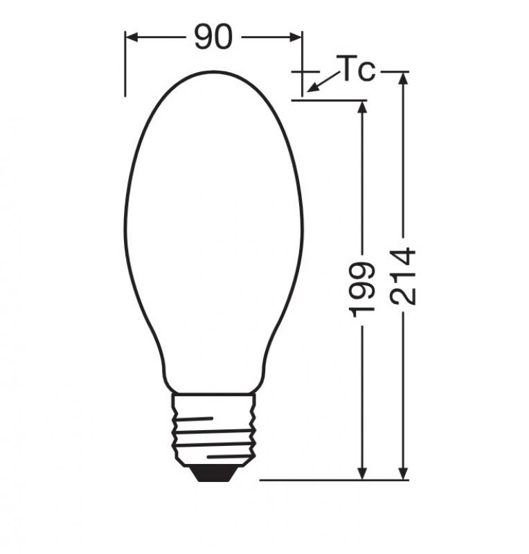 Ledvance E40 LED Straßenlampe HQL 6000LM 32.4W wie 125W 840 4000K IP65