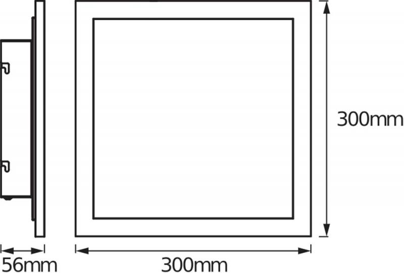Osram SMART+ Matter Planon Plus Aufbau Panel RGB Multicolor und Warmweiß 300x300mm