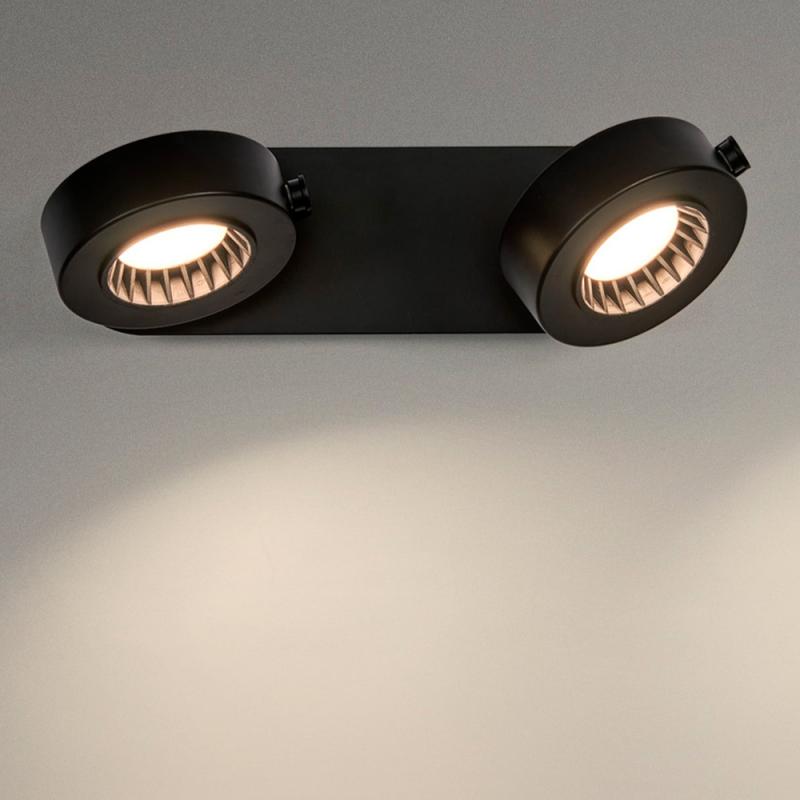 OSRAM LED Decor Spot Venus 2er Wand- und Decken Strahler Schwarz schwenkbar