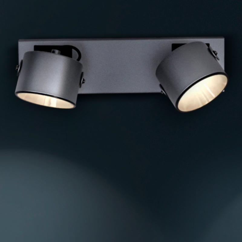 OSRAM 2er LED Wand- und Decken Strahler Decor Spot Jupiter Silber