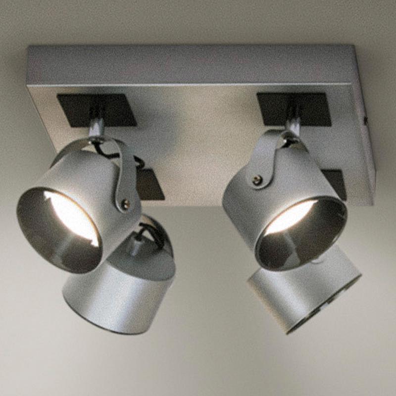 OSRAM 4er LED Deckenstrahler Decor Spot Jupiter Plate Silber