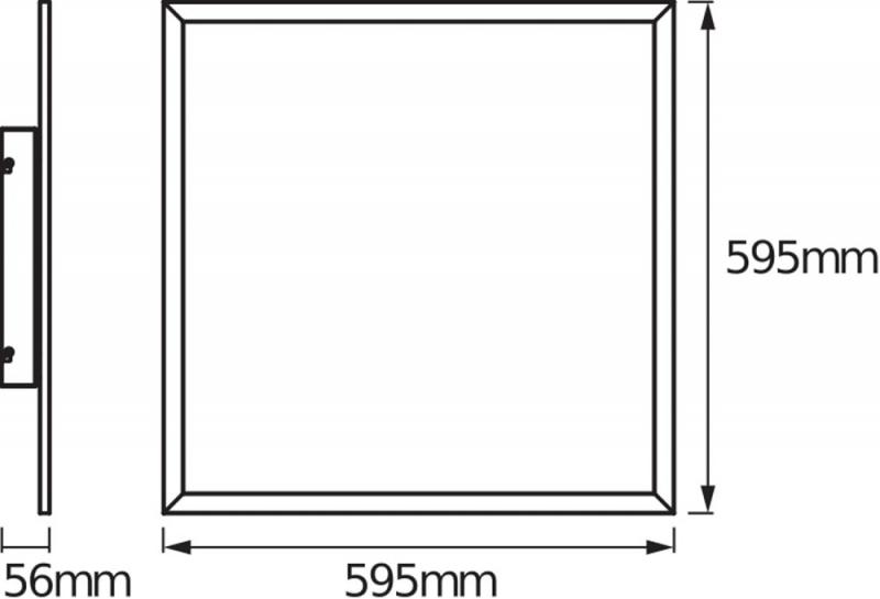 Osram SMART+ Matter Planon Plus Decken Panel Tunable White Aluminium 60x60cm