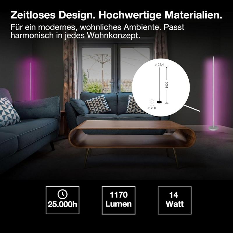 Osram SMART+ WIFI  FLOOR CORNER MAGIC Stehleuchte RGBW Farbwechsel Remote Control Dimmbar
