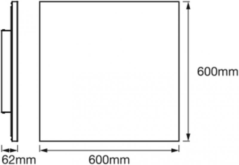 Osram SMART+ Matter Planon Frameless 600x600mm Rahmenloses RGBW Deckenpanel