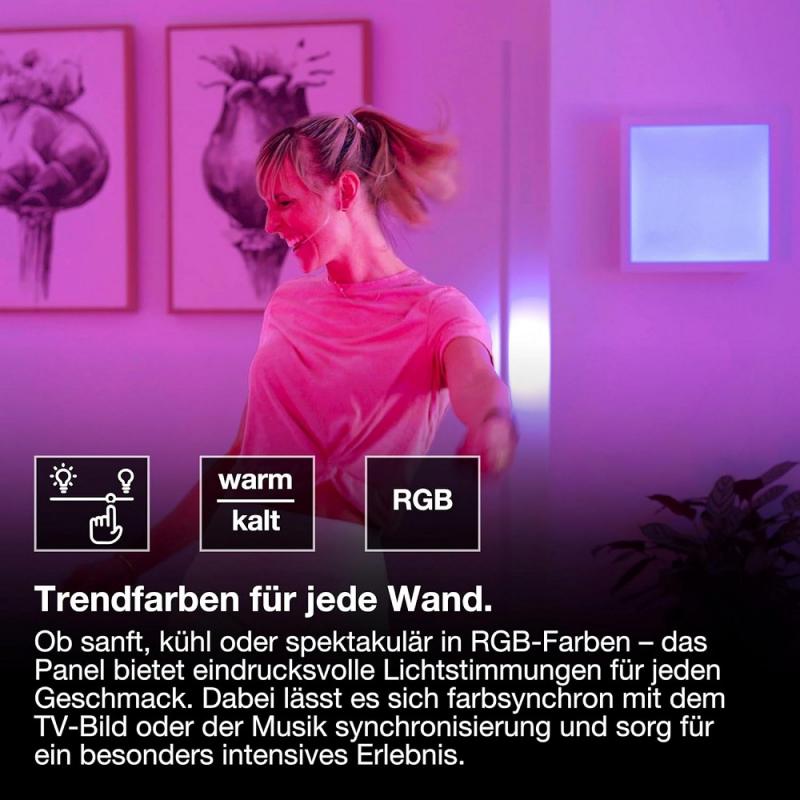 OSRAM SMART+ WiFi Planon Magic Deckenpanel RGBW 30x30cm weiß Steuerung via App oder Fernbedienung