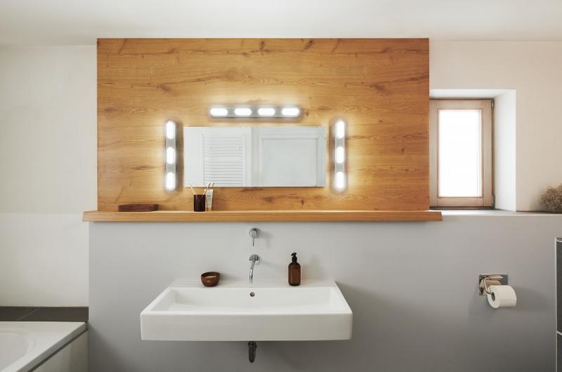 Osram SMART+ Matter WIFI wall Orbis Duplo IP44 45 cm Chrome mit Tunable White