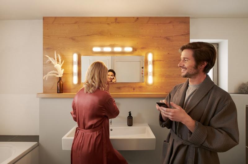 Osram SMART+ Matter WIFI wall Orbis Duplo IP44 45 cm Chrome mit Tunable White