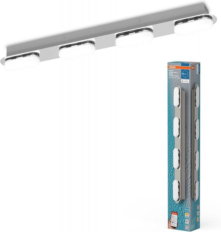 Osram SMART+ Matter over Wifi Orbis Duplo IP44 58 cm Chrome mit Tunable White