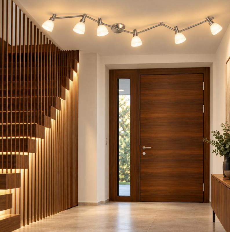 OSRAM LED SPOT G9 6-flammiger LED-Deckenstrahler 11,4 W 1.200 lm 2700 K warmweiß Silber schwenkbar