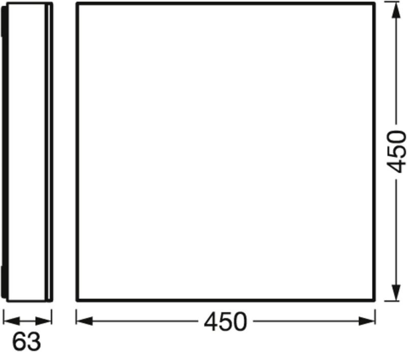 Osram SMART+ Matter Planon Frameless Sparkle 45x45cm Funkeleffekt erinnert an einen Nachthimmel