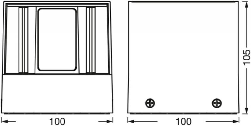 Osram SMART+ MATTER WiFi Beam Adjustable LED-Wandleuchte Up & Down in Schwarz mit Tunbale White & RGB