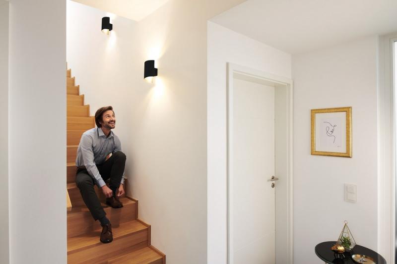 Osram SMART+ Matter Wifi Wandlampe Twist mit Tunable White 230x127mm aus Aluminium