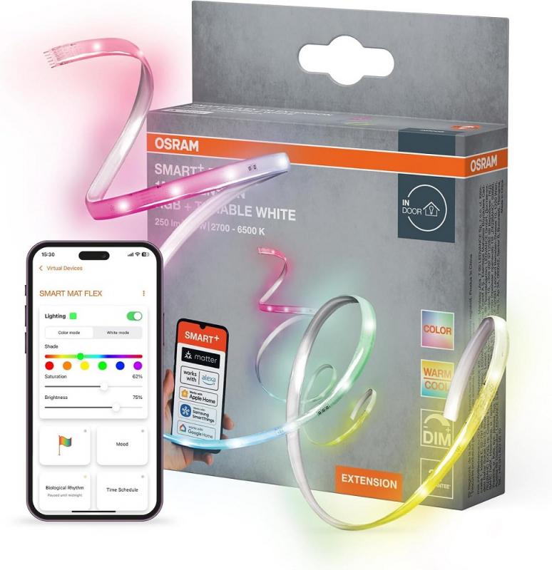 1M OSRAM Smart+ Matter Flex LED-Streifen RGB Tunable White Extension indoor IP20