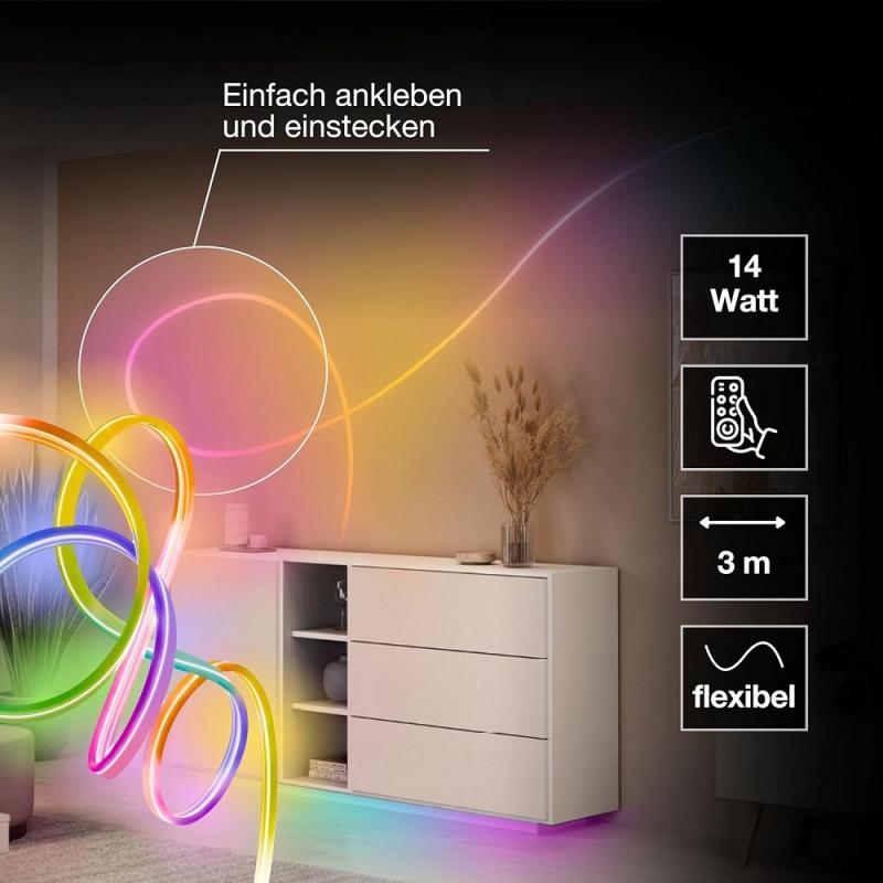 3M OSRAM LED-Streifen Smart+ Wifi Neon Flex Magic RGB 830 Remote Control Outdoor IP44