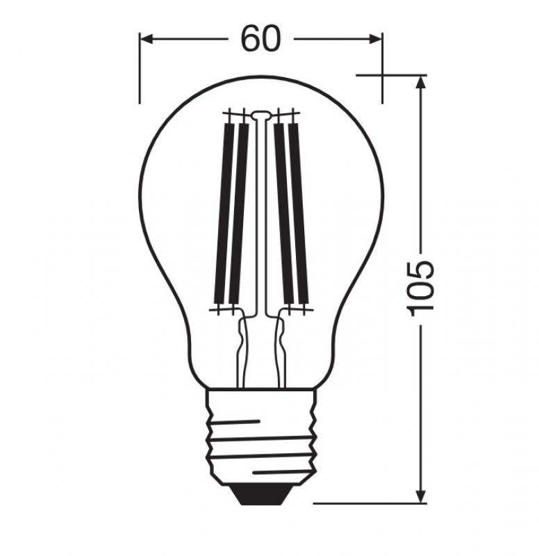 Ledvance E27 CLASSIC Filament LED Lampe klar 11W wie 100W 4000K neutralweiß