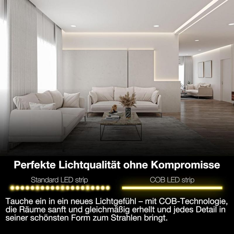 3 Meter Osram SMART+ WiFi COB LED-Strip Tunable White Remote Control IP20 indoor