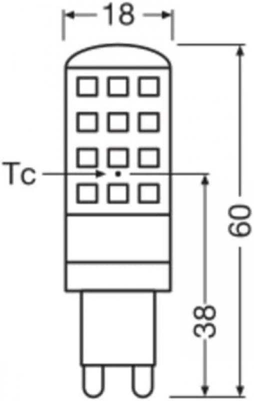 4er Set OSRAM G9 SMART+ Matter LED PIN dimmbar 3,5W wie 30W 2700-6500K Tunable White - steuerbar per App & Sprache, kompatibel mit Alexa, Google, Apple, WiFi