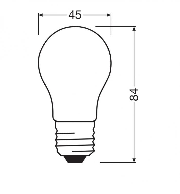Ledvance E27 Filament LED Lampe Classic P60 5,9W wie 60W 3000K warmweißes Licht