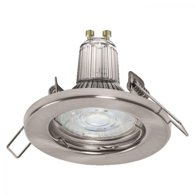 5er Set OSRAM LED Spot Set Recess Essential GU10 5x2,6W Brushed Nickel | Einbaudurchmesser: 60 mm