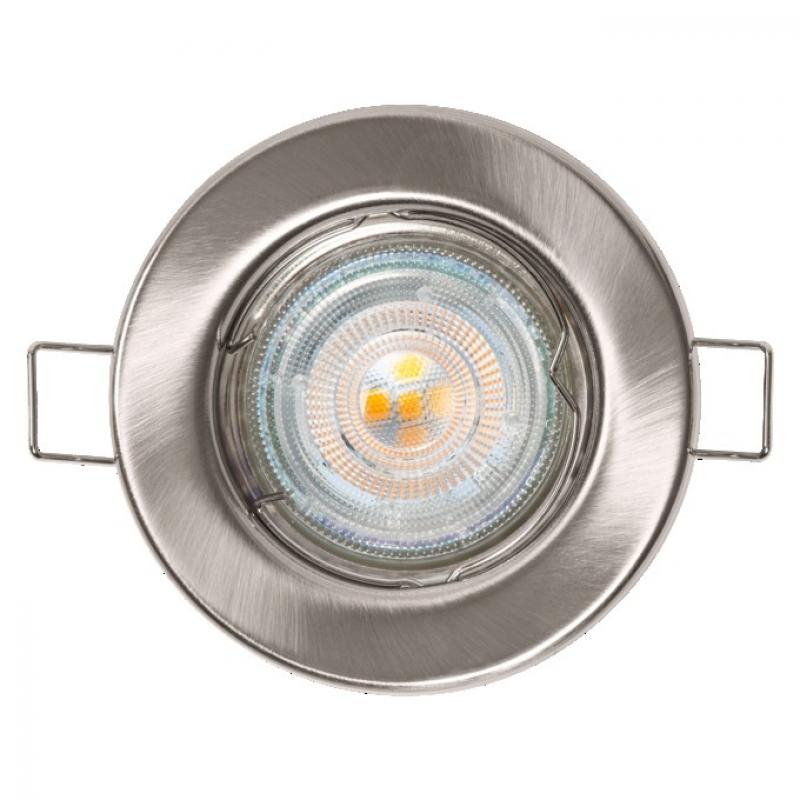 5er Set OSRAM LED Spot Set Recess Essential GU10 5x2,6W Brushed Nickel | Einbaudurchmesser: 60 mm