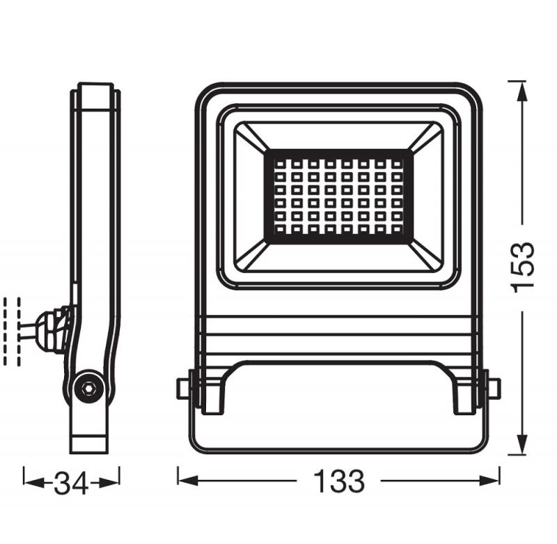 Osram LED Fluter Endura Flood LED 30W 4000K Neutralweiß IP65 grau