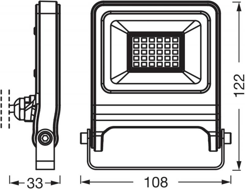 Osram Endura Flood LED Fluter 20W in weiß 3000K IP65
