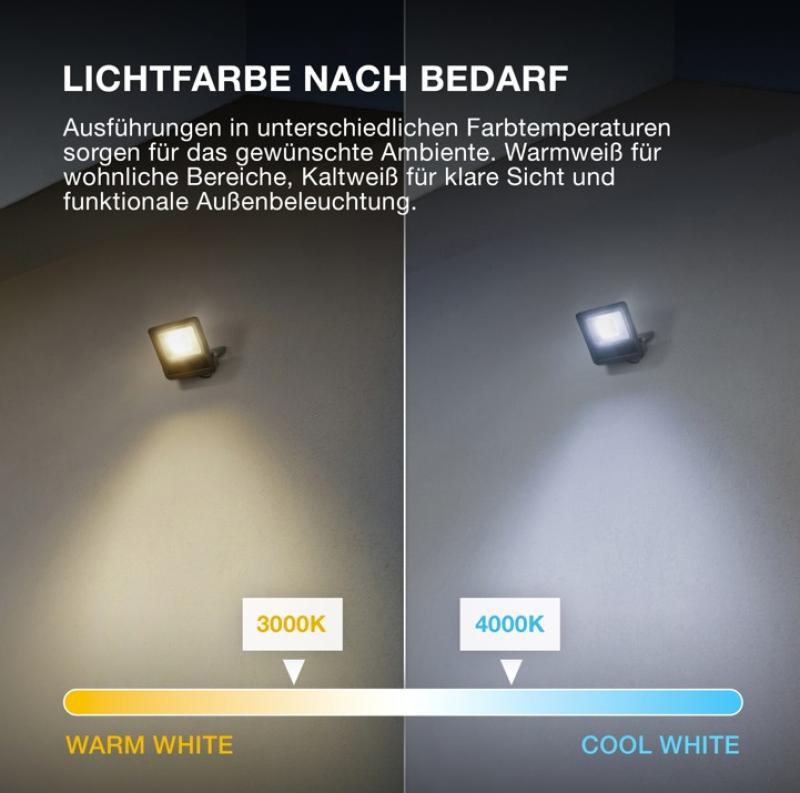 Osram  Endura LED Fluter  50W 3000K Warmweiß Floodlight IP65 weiss