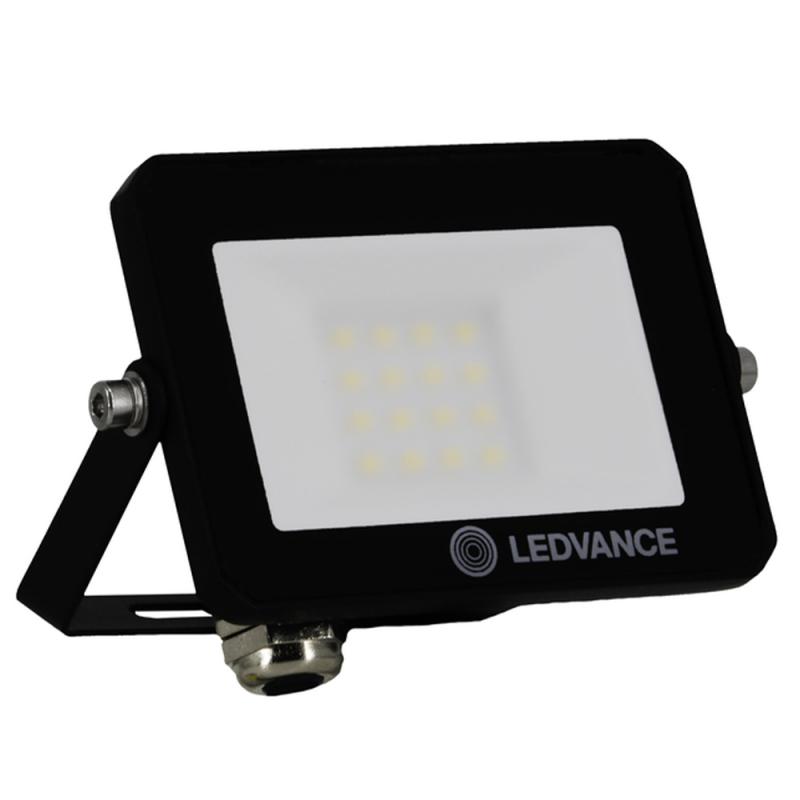 LEDVANCE Kompakter LED Fluter FLOODLIGHT EFFECT 3000K warmweißes Licht 10 Watt IP65 in Schwarz