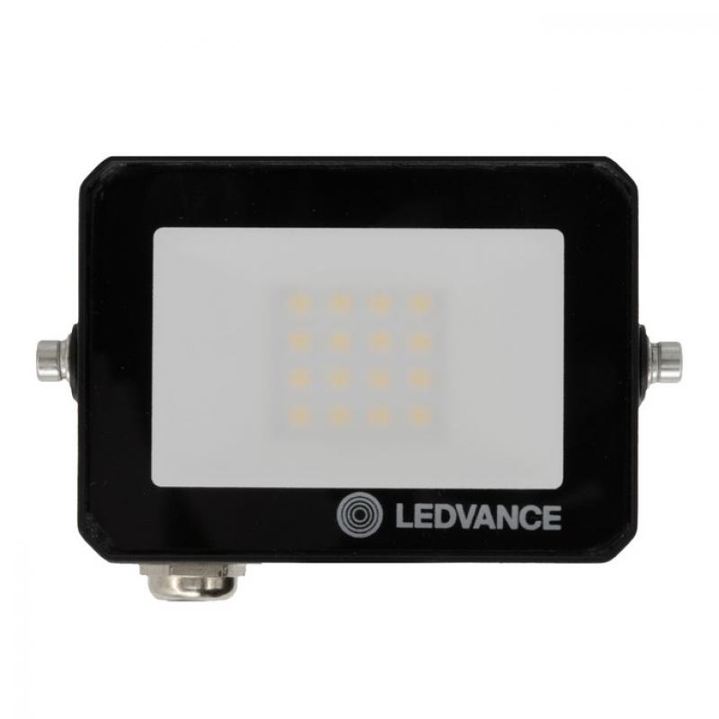 LEDVANCE Kompakter LED Fluter FLOODLIGHT EFFECT 3000K warmweißes Licht 10 Watt IP65 in Schwarz