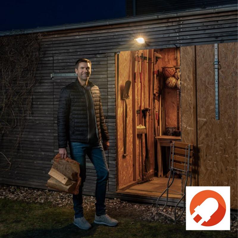 OSRAM 4099854585838 ENDURA Garden Flood Erdspießstrahler 10W 3000K IP65 Dunkelgrau