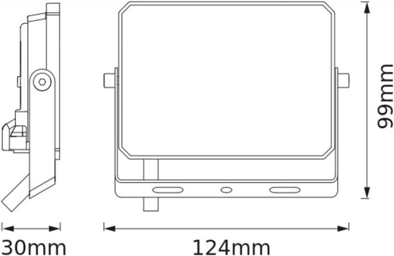 Osram LED Fluter LUX schwarz 3000K warmweißes Licht 20W IP65