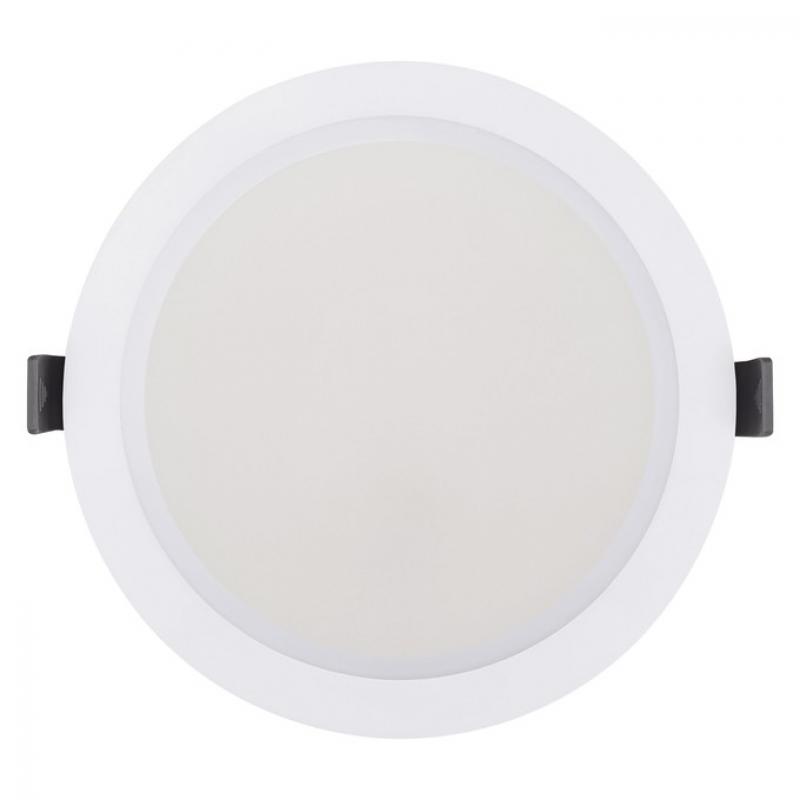 LEDVANCE LED Deckeneinbauleuchte 18W 3000–4000K IP44 Einbaudurchmesser 160mm Multi Select weiß
