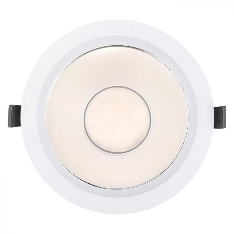 LEDVANCE LED-Downlight Slim 12–18W 3000–4000K weiß 55° UGR<19 IP44 MULTI SELECT