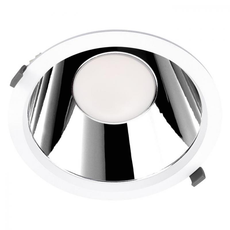 LEDVANCE DOWNLIGHT COMFORT UGR19 DL CMFT D250 P 42W ML 93040 U19 WT  Einbaudurchmesser 250mm , Einbautiefe 124mm