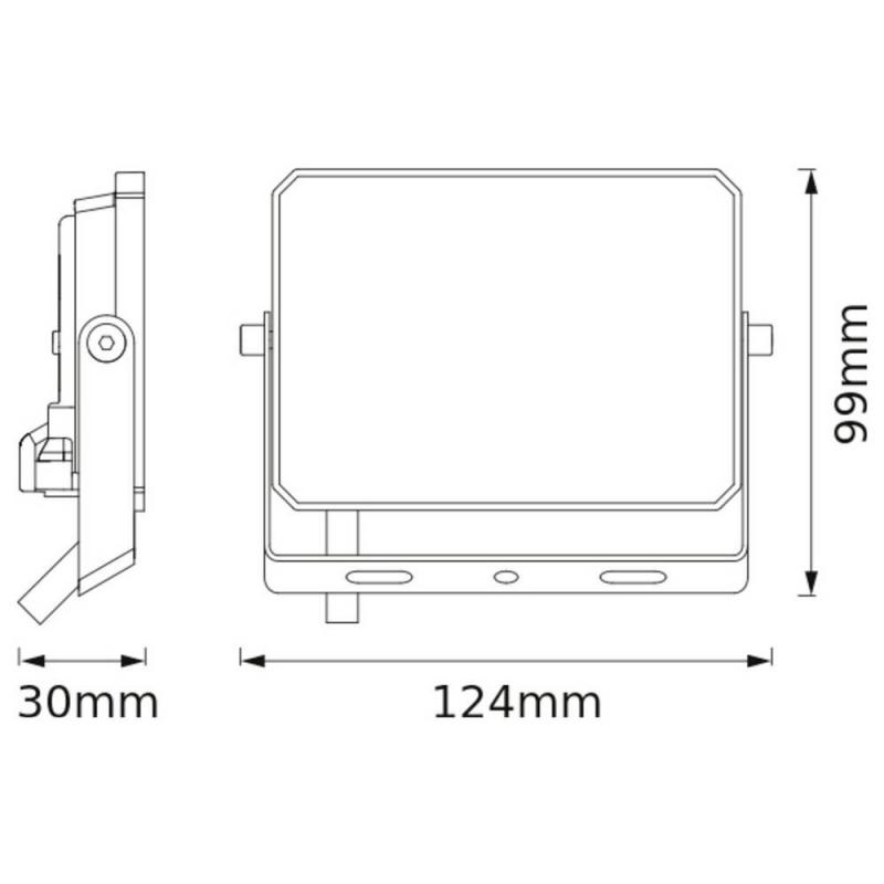 Bellalux Schwenkbarer LED Fluter VITAL schwarz 4000K neutralweißes Licht 20W IP65