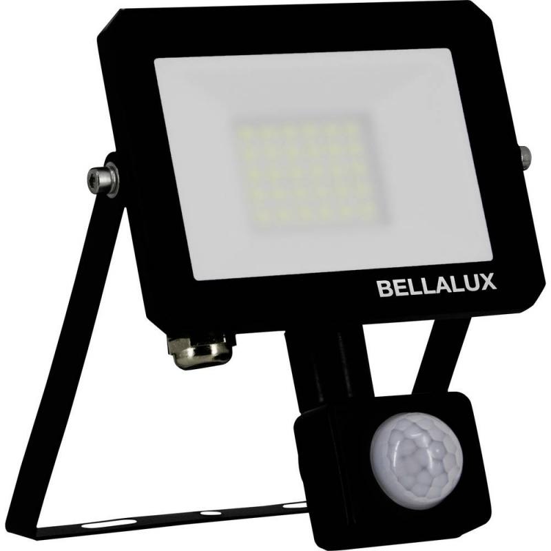 Bellalux Schwenkbarer LED Fluter VITAL mit Sensor schwarz 4000K neutralweißes Licht 20W IP65