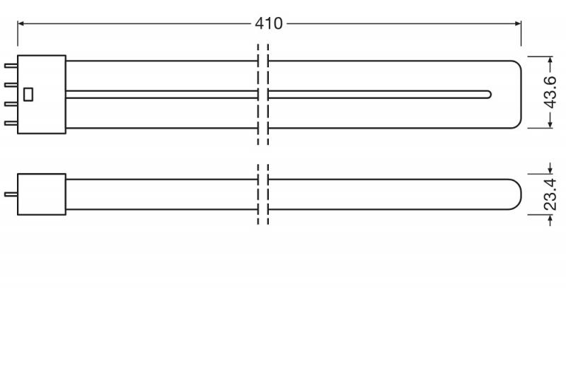 Ledvance DULUX LED L36 EXTERNAL PERFORMANCE Stablampe 830 2G11 4Pin 17W wie 36W dimmbar warmweiß
