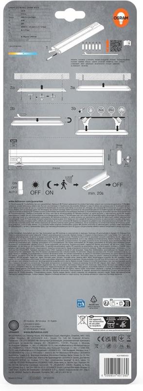 OSRAM Lichtleiste Linear 300 LED Mobile Unterschrank Leuchte mit Batterie und Sensor in weiß