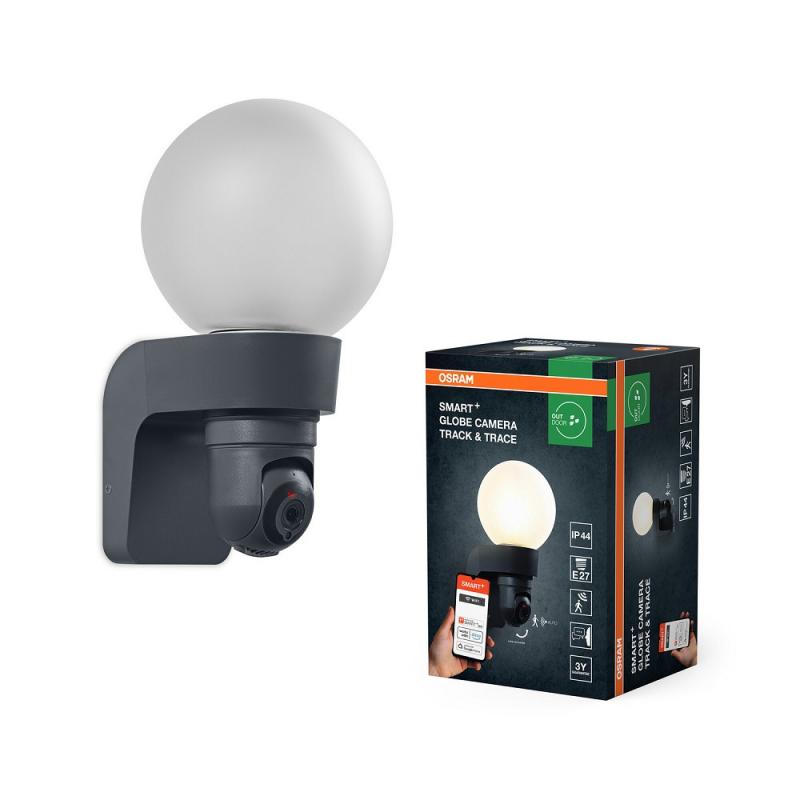 OSRAM Smart+ WiFi Globe Camera Track & Trace mit Sensor, Freisprecheinrichtung, Alarm-Funktion