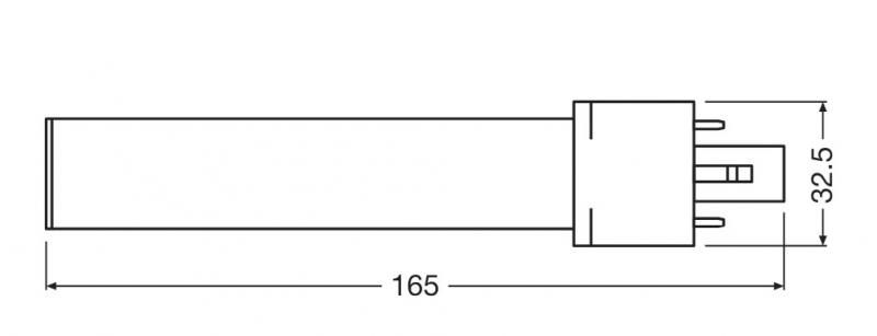 OSRAM DULUX S 9 LED 2Pin G23 Kompaktlampe 4W wie 9W 6500K kaltweißes Licht EM (KVG/VVG)