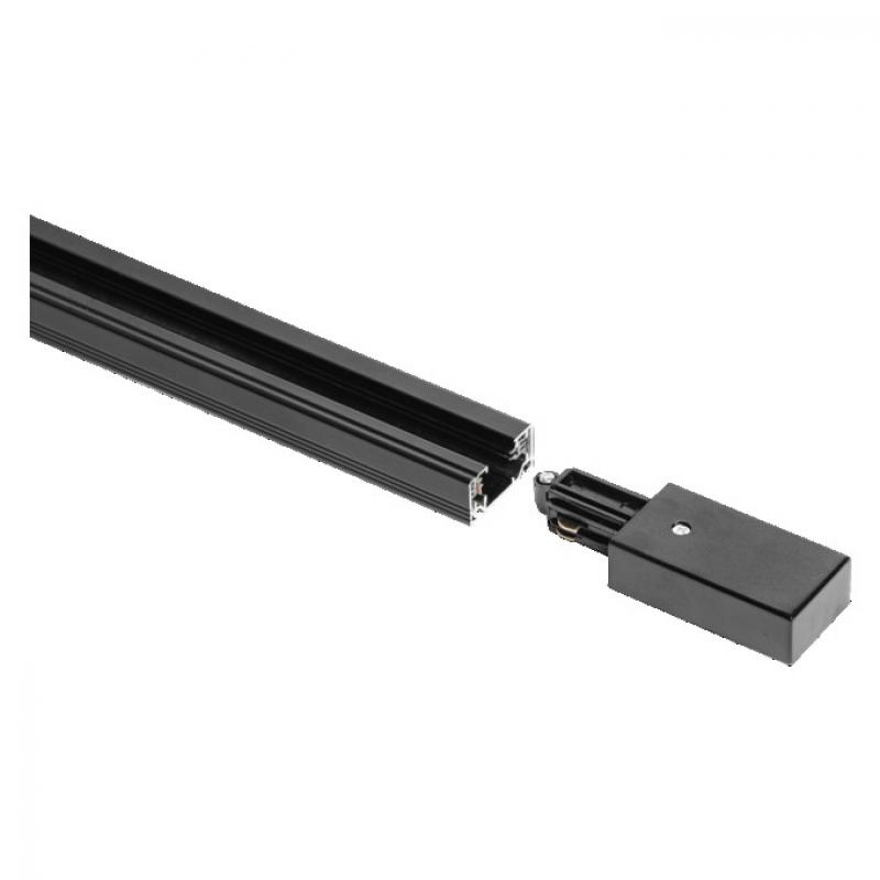 OSRAM TRACKLIGHT Supply Connector Black – Einspeiser für Stromschiene, Schwarz