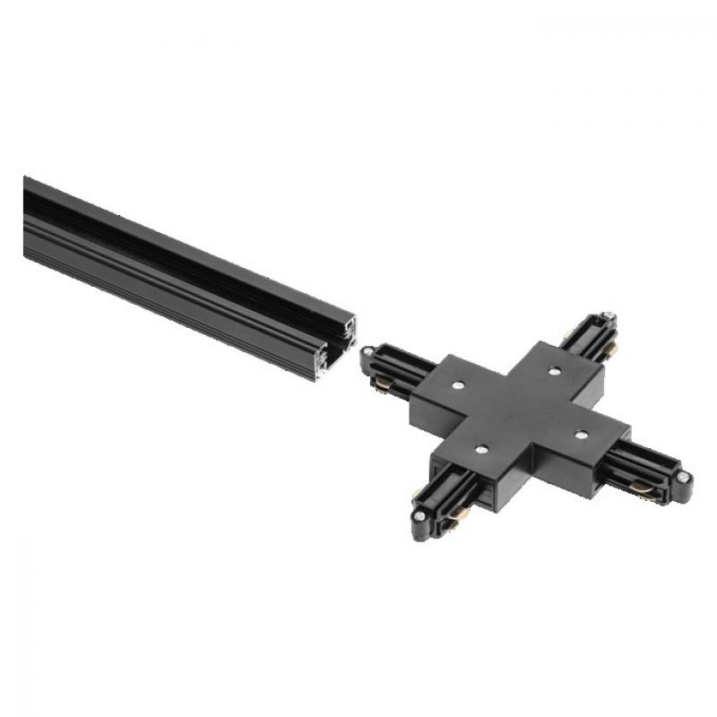 OSRAM TRACKLIGHT Cross Connector Black – Kreuzverbinder für TRACKLIGHT-Stromschienen