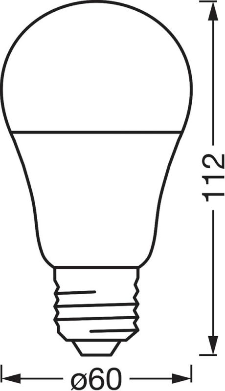 OSRAM B22D SMART+ MATTER Classic A60 LED-Lampe 9W Wie 60W Multicolor 2700-6500K - Matter over WiFi, App- und Sprachsteuerung, 16 Mio. Farben