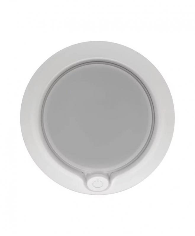 OSRAM Nachtlicht LUNETTA Round Weiß - mit Sensor Warmweiß, Ein-/Ausschalter, Steckdosenmontage