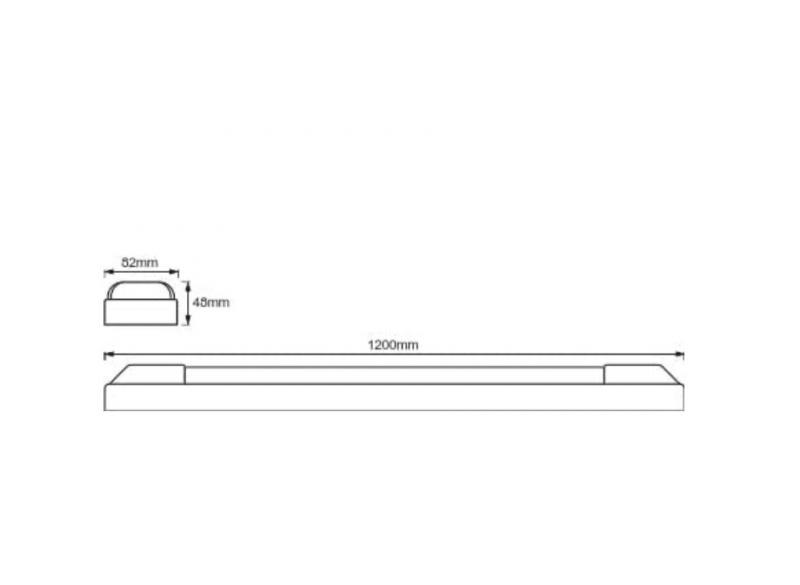 120cm OSRAM LED Lichtleiste Power Batten 50W 4000K neutralweißes Arbeitslicht - leistungsstarke Wand - und Deckenleuchte