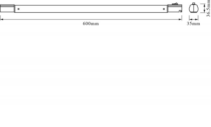 60cm OSRAM TubeKIT LED Unterbauleuchte 8.9W 4000K universalweißes Licht mit Netzstecker und Schalter - einfache Montage, für Küchen und Arbeitsbereiche